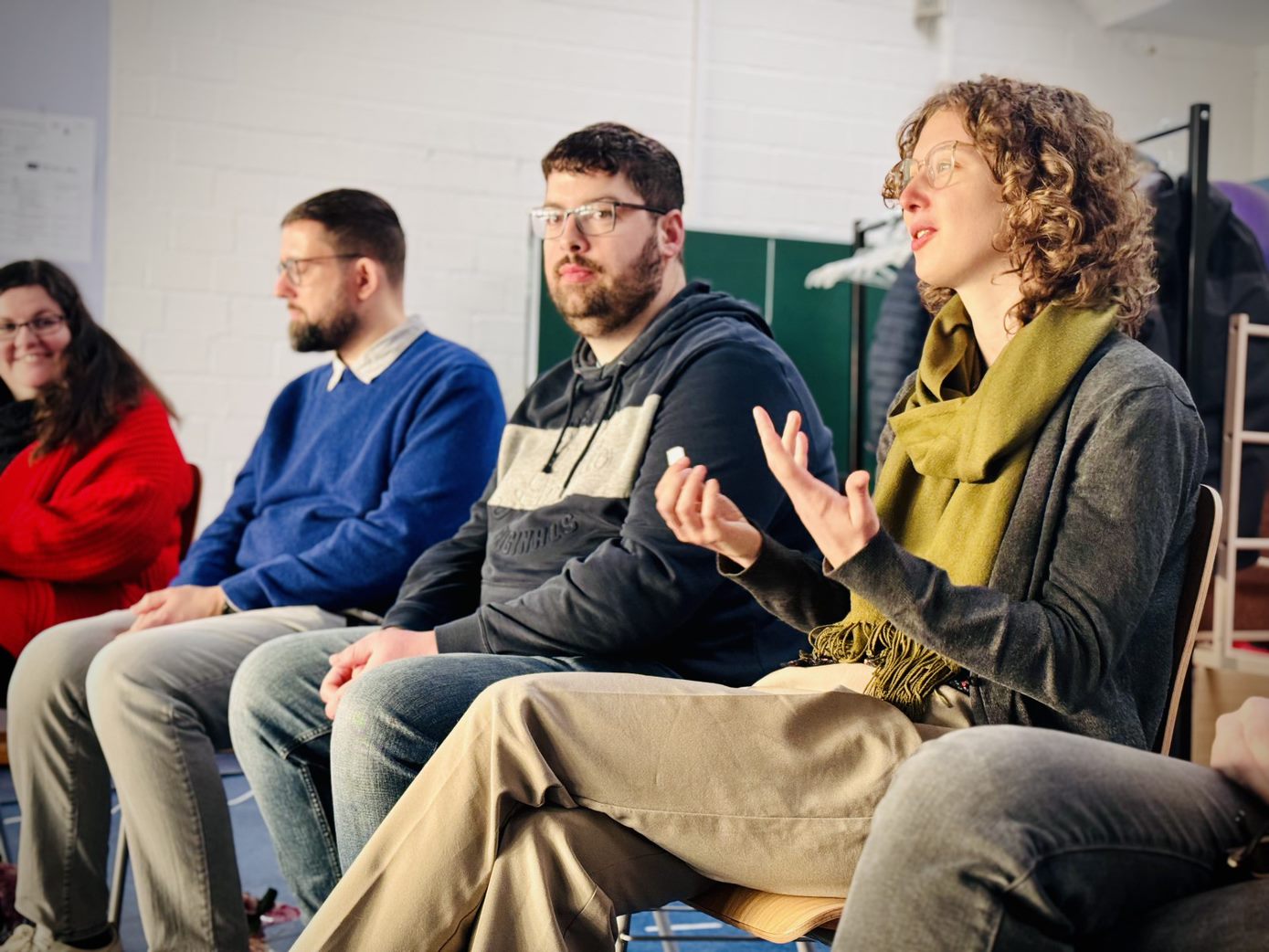 Bernadette Gruber auf einem Fachtag mit Ko-Forschenden